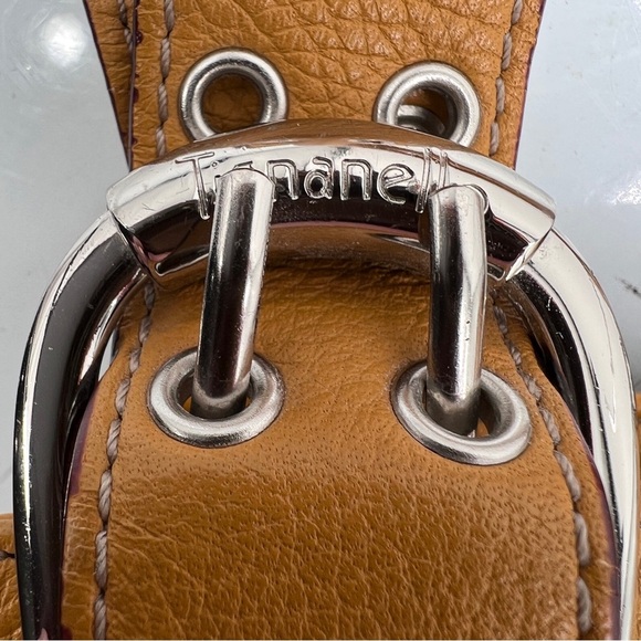 Tignanello Camel Slouchy Shape Leather Shoulder Bag Purse - Picture 9 of 9